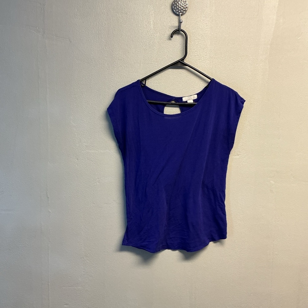 Forever 21 Royal Blue Short Sleeve Top L. 0134